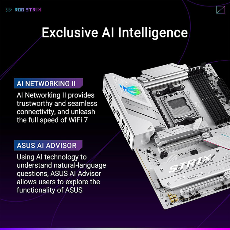 خرید مادربرد Asus ROG Strix B850-A Gaming WIFI - فرم ATX - چیپست AMD